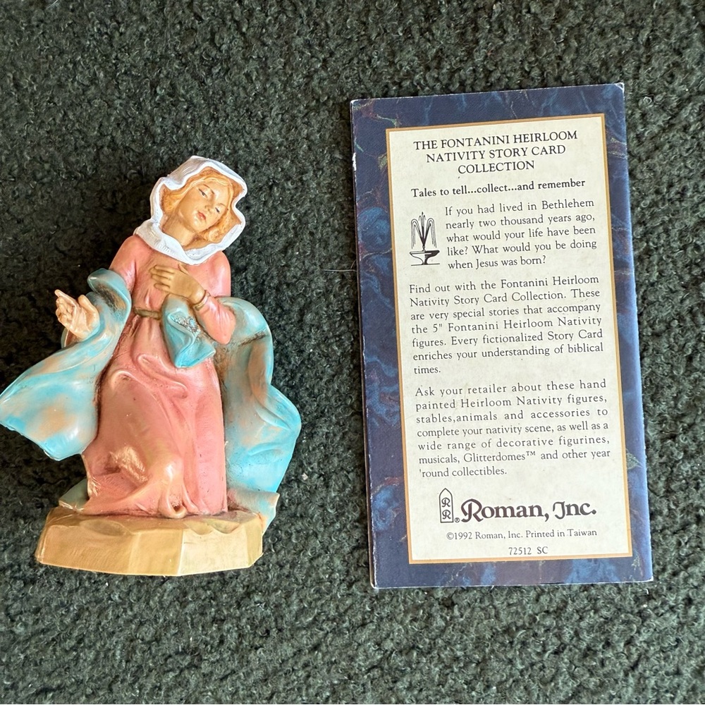 Fontanini Heirloom Mother Mary‎ Nativity Figure Figurine 5" Italy 1992 VTG - Picture 4 of 5